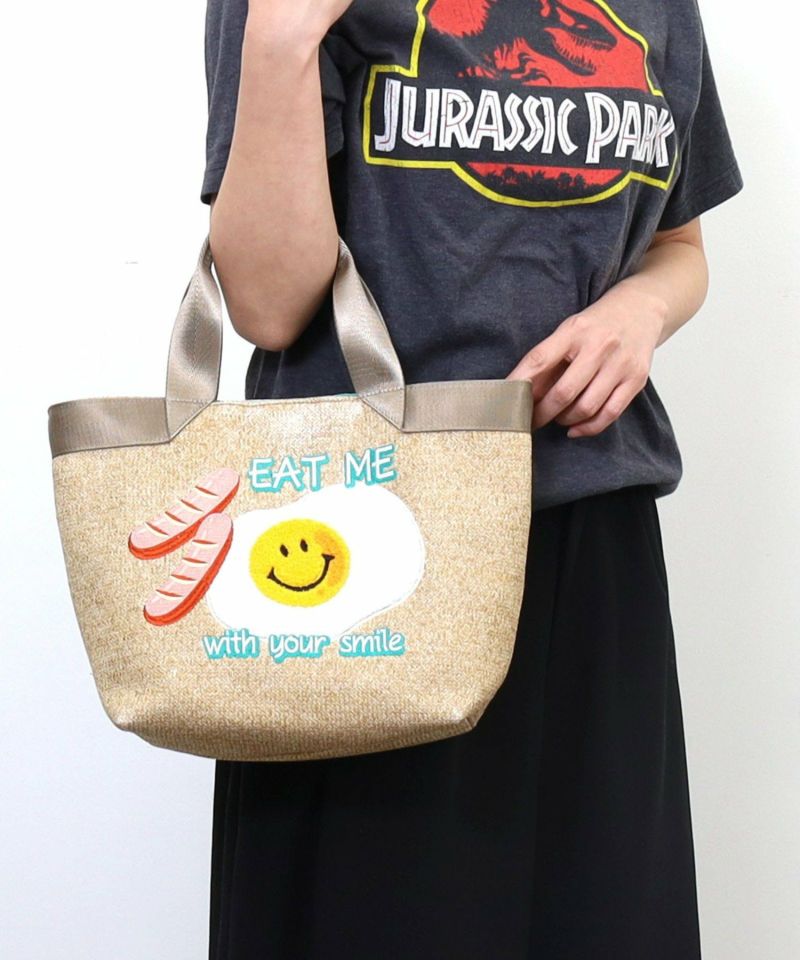【COO SPECIAL WEEK】SMILEY 圖案刺繡托特包